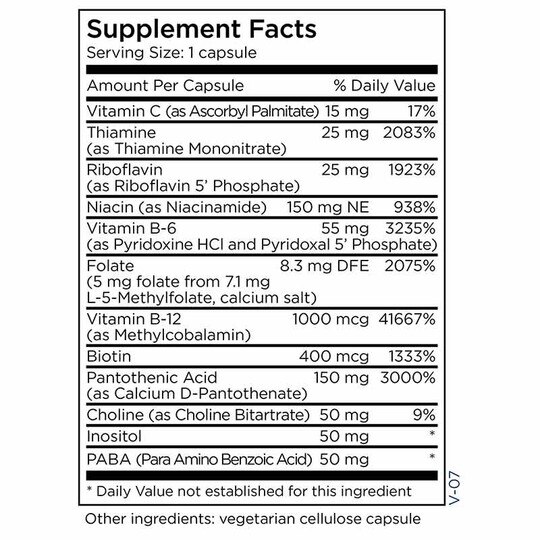 B-Complex + 5 mg L-Methylfolate, MTM